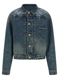 Kenzo Men Floral Embroidery Denim Jacket