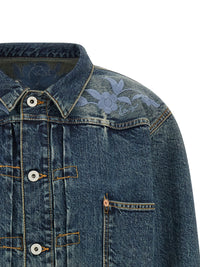 Kenzo Men Floral Embroidery Denim Jacket