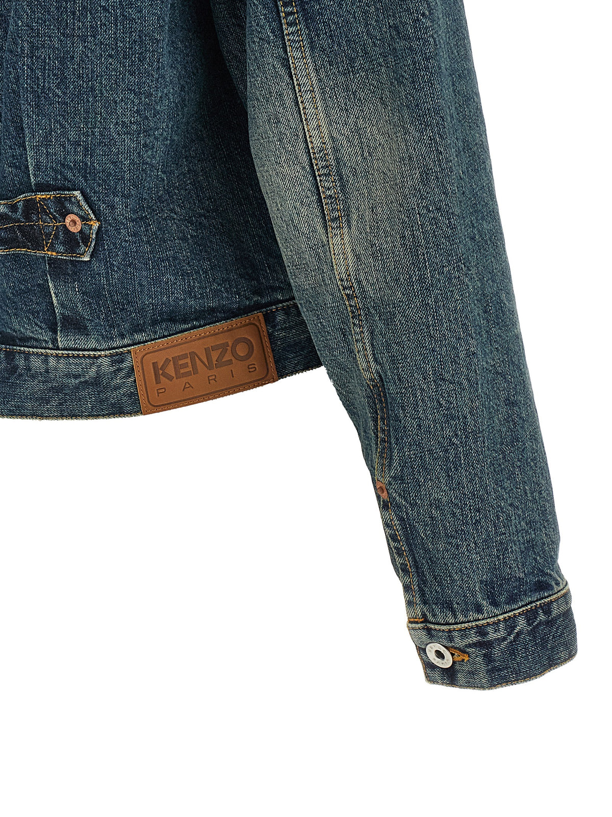 Kenzo Men Floral Embroidery Denim Jacket