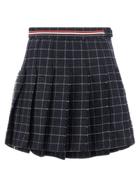 Thom Browne Women 'Rwb' Pleated Tweed Skirt