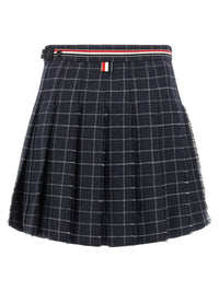 Thom Browne Women 'Rwb' Pleated Tweed Skirt