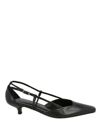 ByFar Womens Francine Leather Pumps