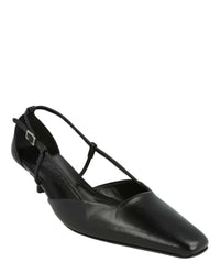 ByFar Womens Francine Leather Pumps