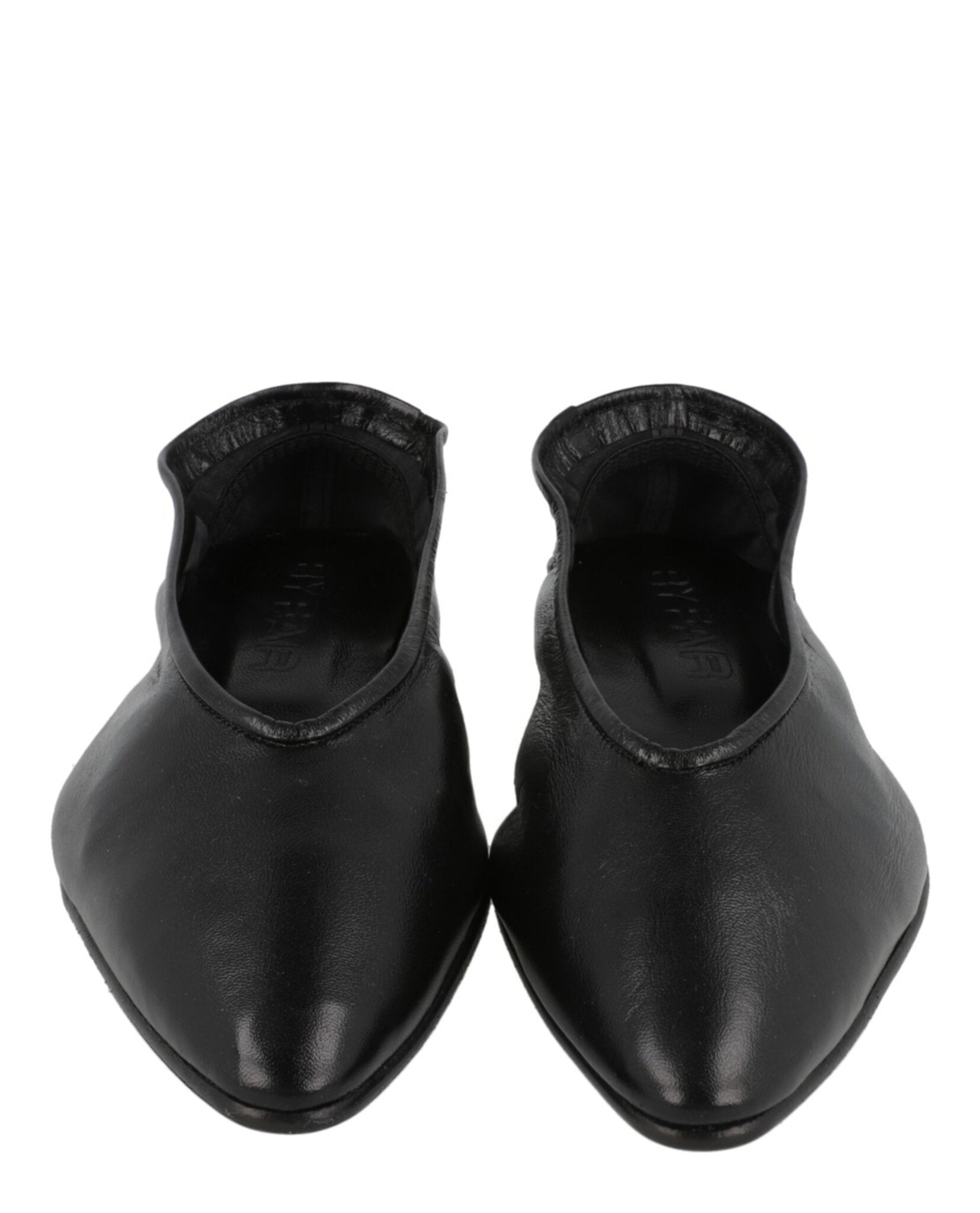 ByFar Womens Carre Leather Flats