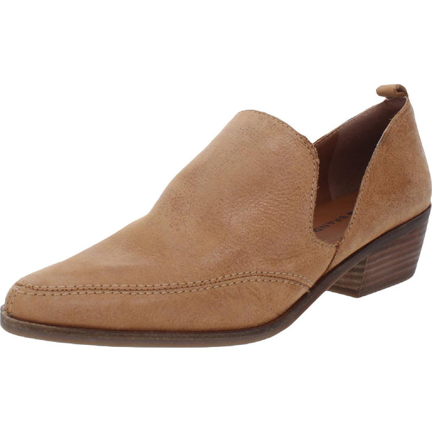 Mahzan Womens Comfort Insole Slip On Loafer Heels