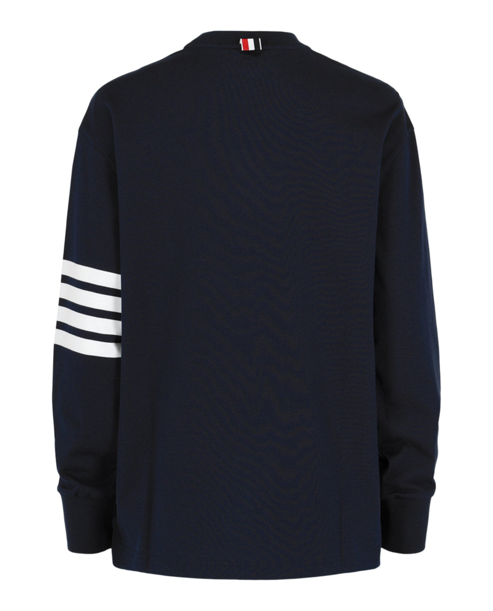 Thom Browne｜LONG-SLEEVED ROUND NECK T-SHIRTS (FJS066A 0 Thom Browne 4-Bar Long-Sleeve Cotton Jersey Ruby T-Shirt