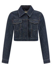Fendi Women Ff Denim Bolero Jacket