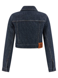 Fendi Women Ff Denim Bolero Jacket