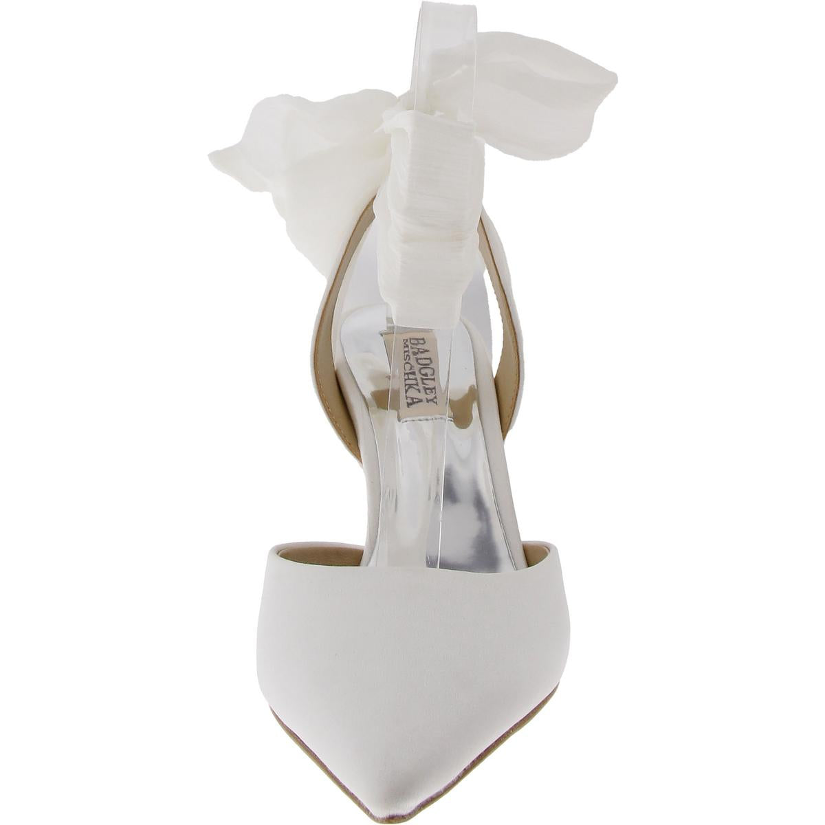 Blaze Womens Satin Ankle Wrap Slingback Heels