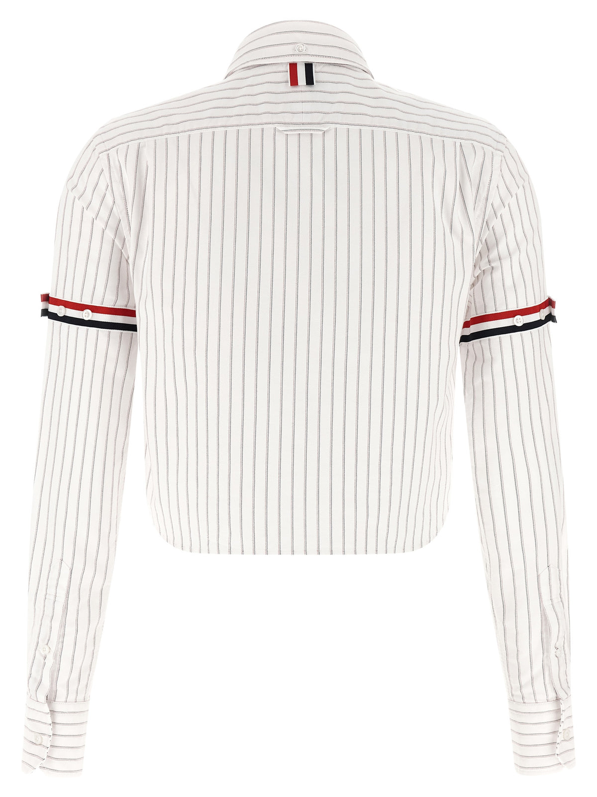 Thom Browne Women '4Bar' Cropped Shirt