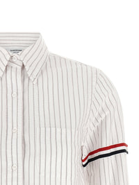 Thom Browne Women '4Bar' Cropped Shirt