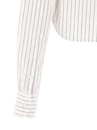 Thom Browne Women '4Bar' Cropped Shirt