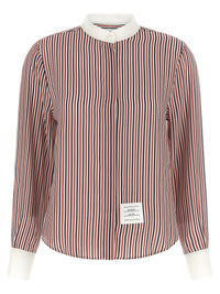 Thom Browne Women Removable Lavallière Collar Shirt