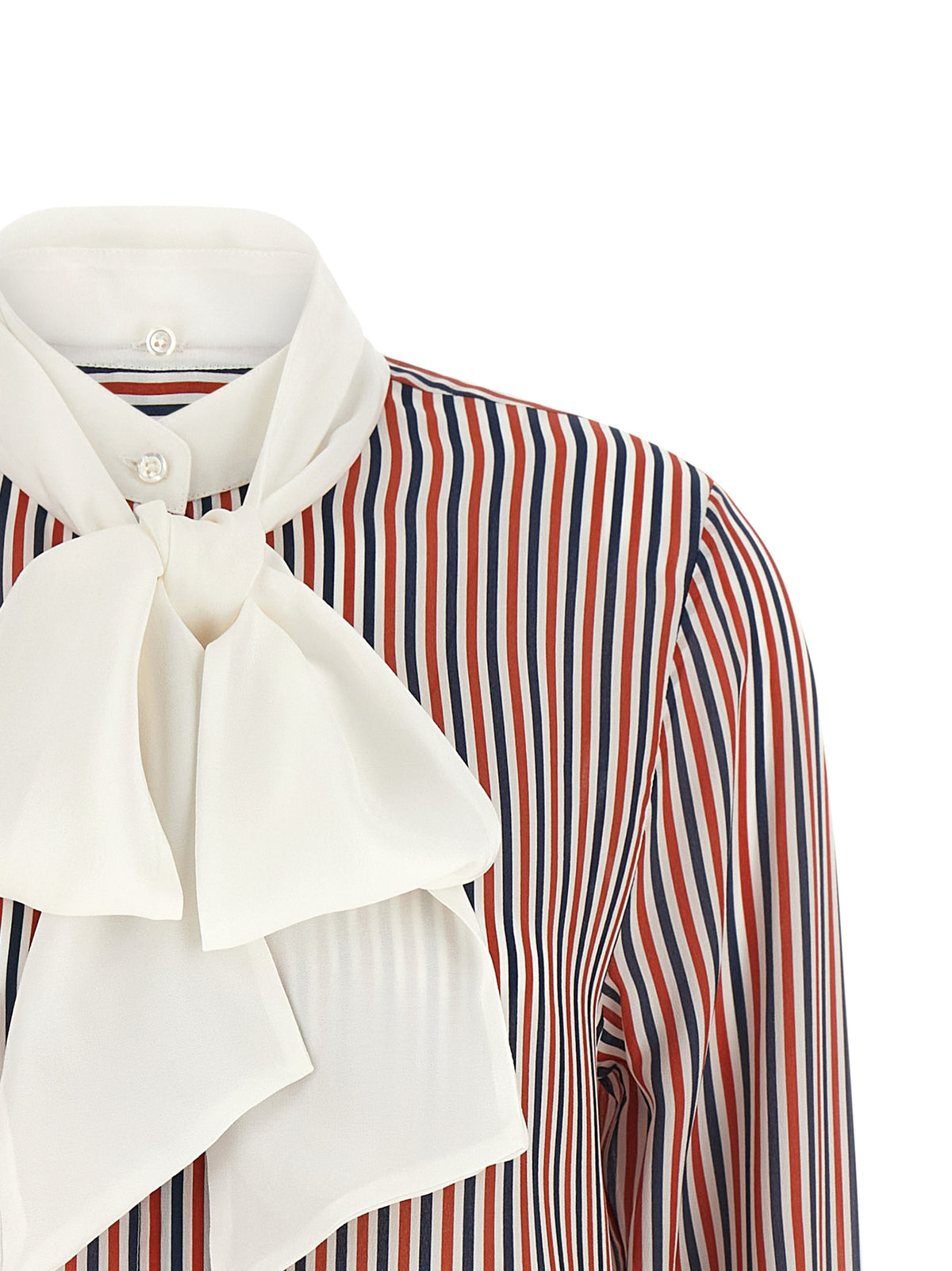 Thom Browne Women Removable Lavallière Collar Shirt