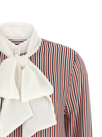 Thom Browne Women Removable Lavallière Collar Shirt