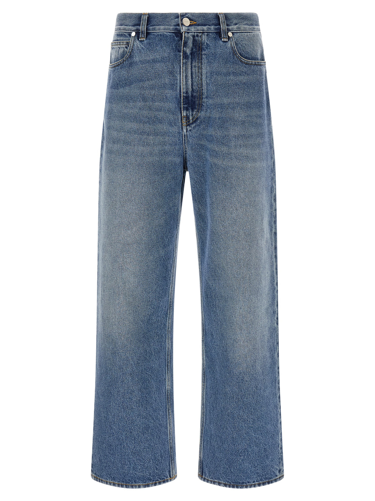 FENDI Fendi Men 'Ff' Patch Jeans Saddlery