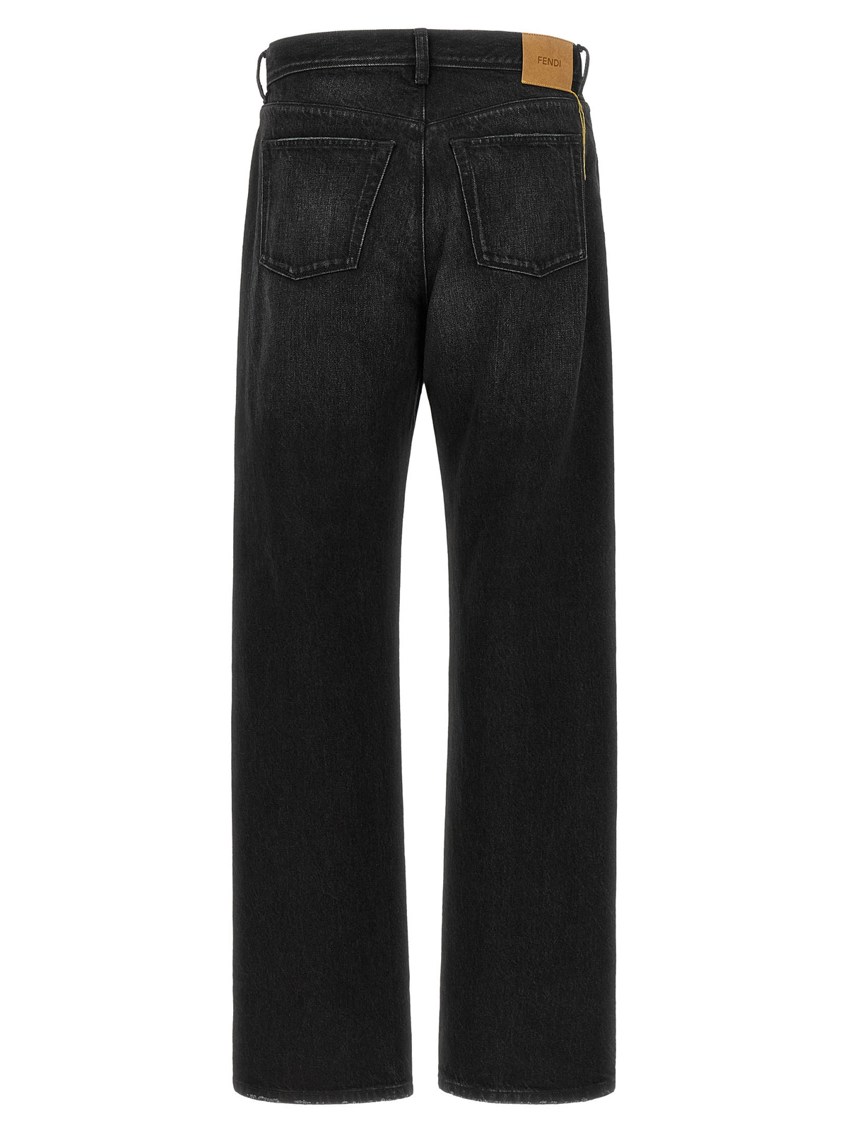 Fendi Men Black Denim Jeans