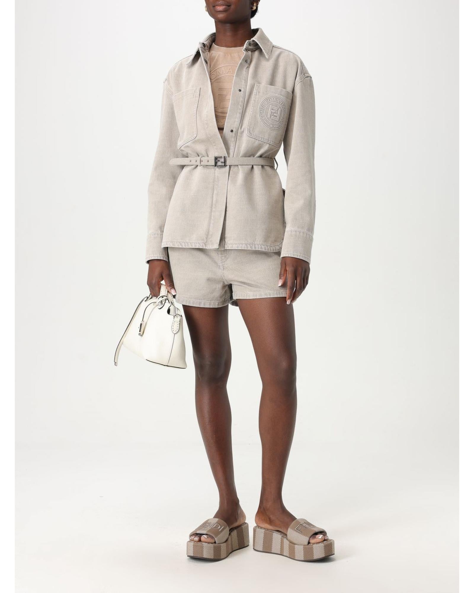 パンツ Fendi High-Waisted Denim Shorts High-Waisted Denim Shorts - Fendi - Women | WE IN STYLE