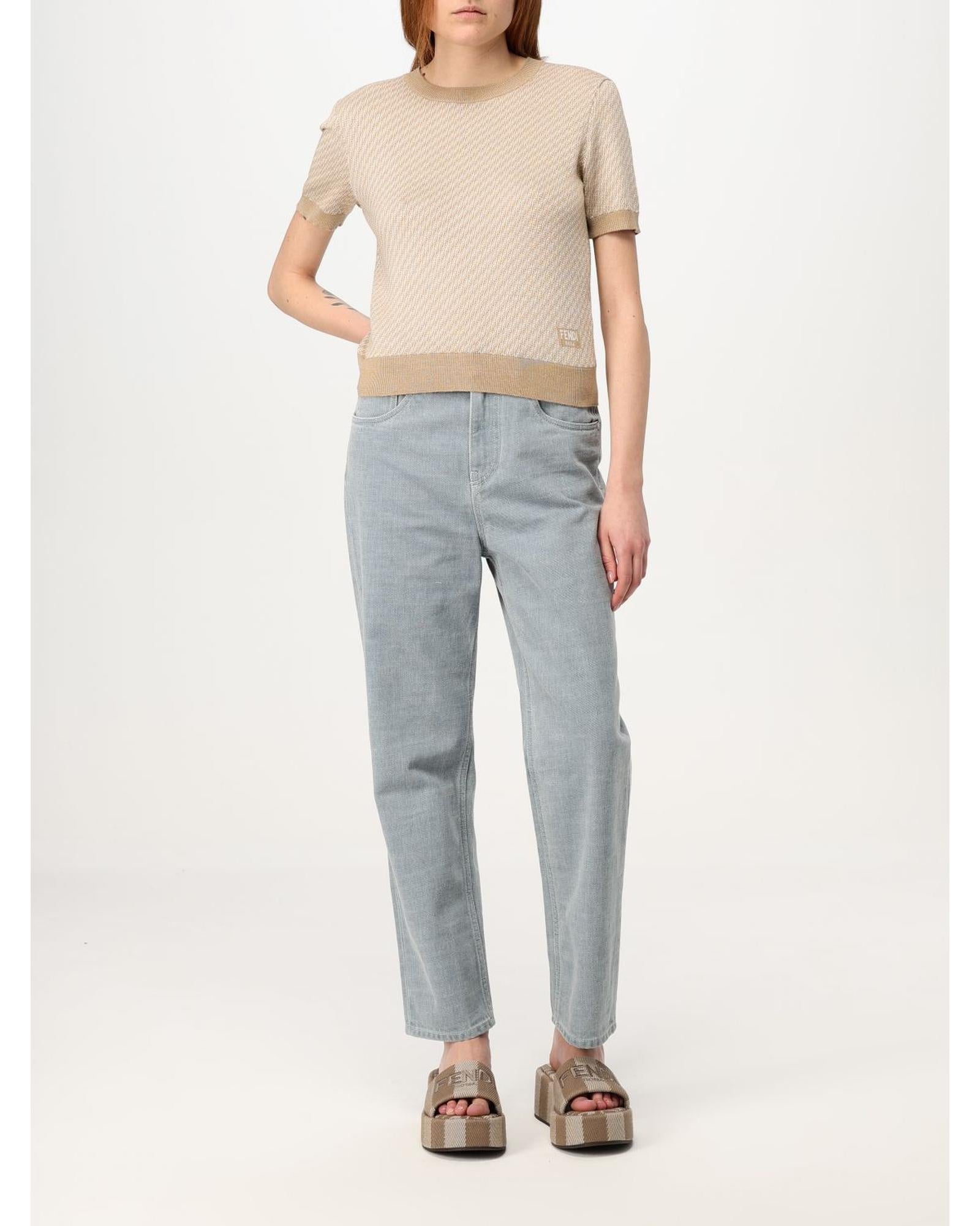 スカート FENDI Women Denim Pants FLP864 ASMBF1RX3 Grey Fendi Denim Pants - Women – myCompañero