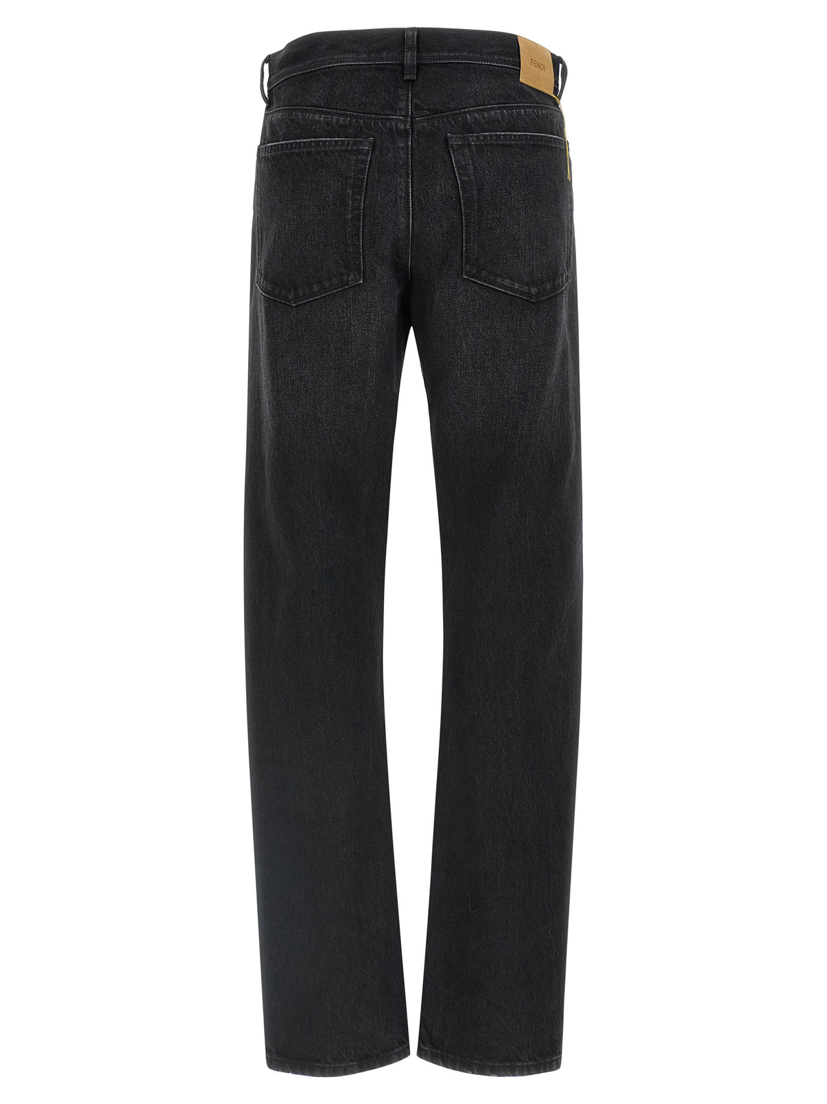 FENDI Fendi Women Yellow Stitching Jeans With Visible Thread