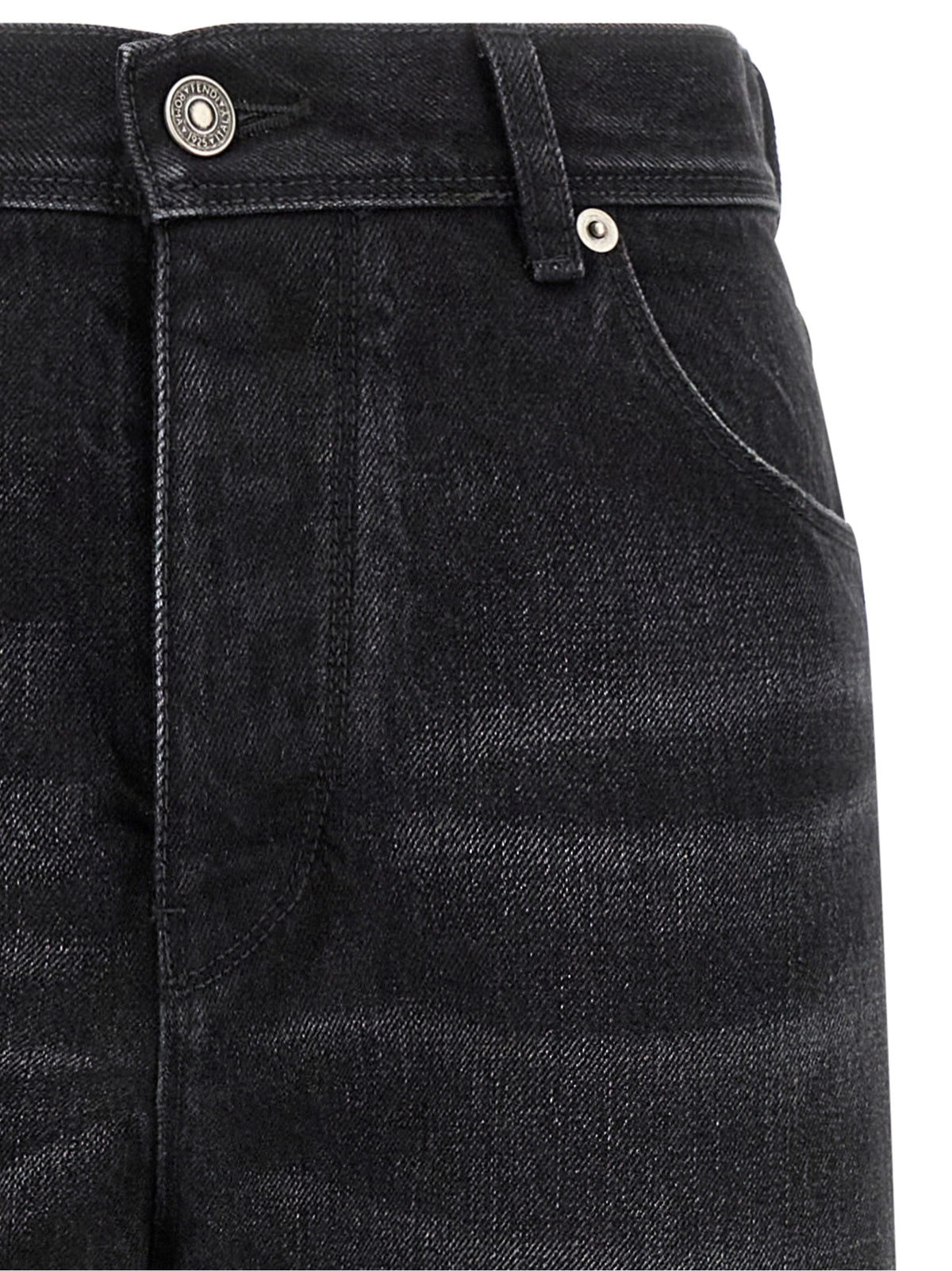 FENDI Fendi Women Yellow Stitching Jeans With Visible Thread