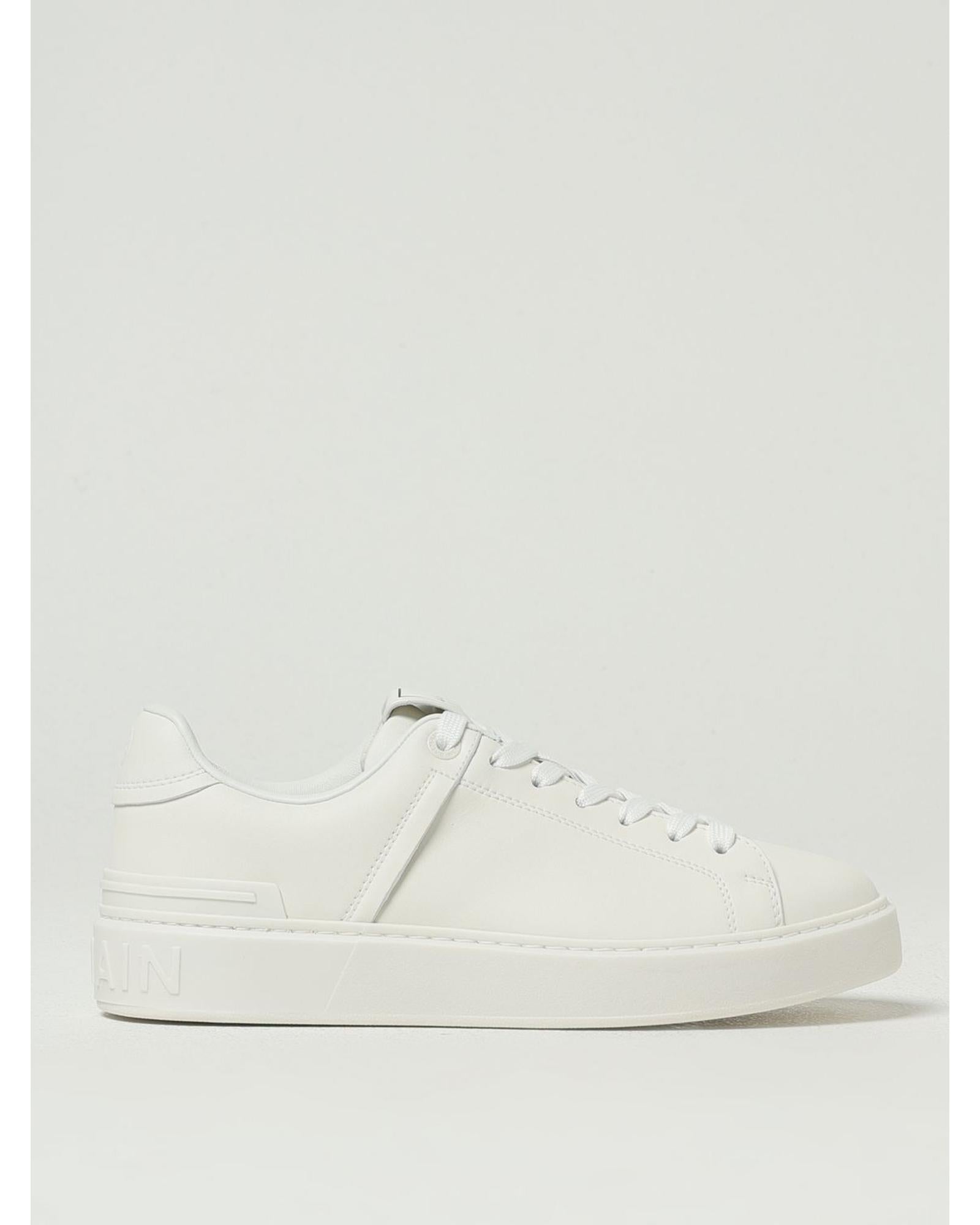 Balmain BBold Leather Sneakers Women White