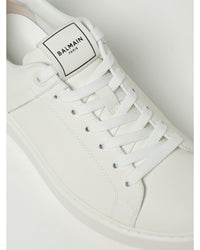Balmain BBold Leather Sneakers Women White
