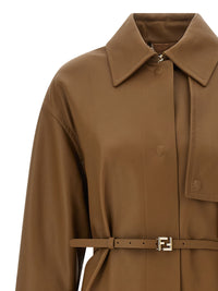 Fendi Women Nappa Trench Coat