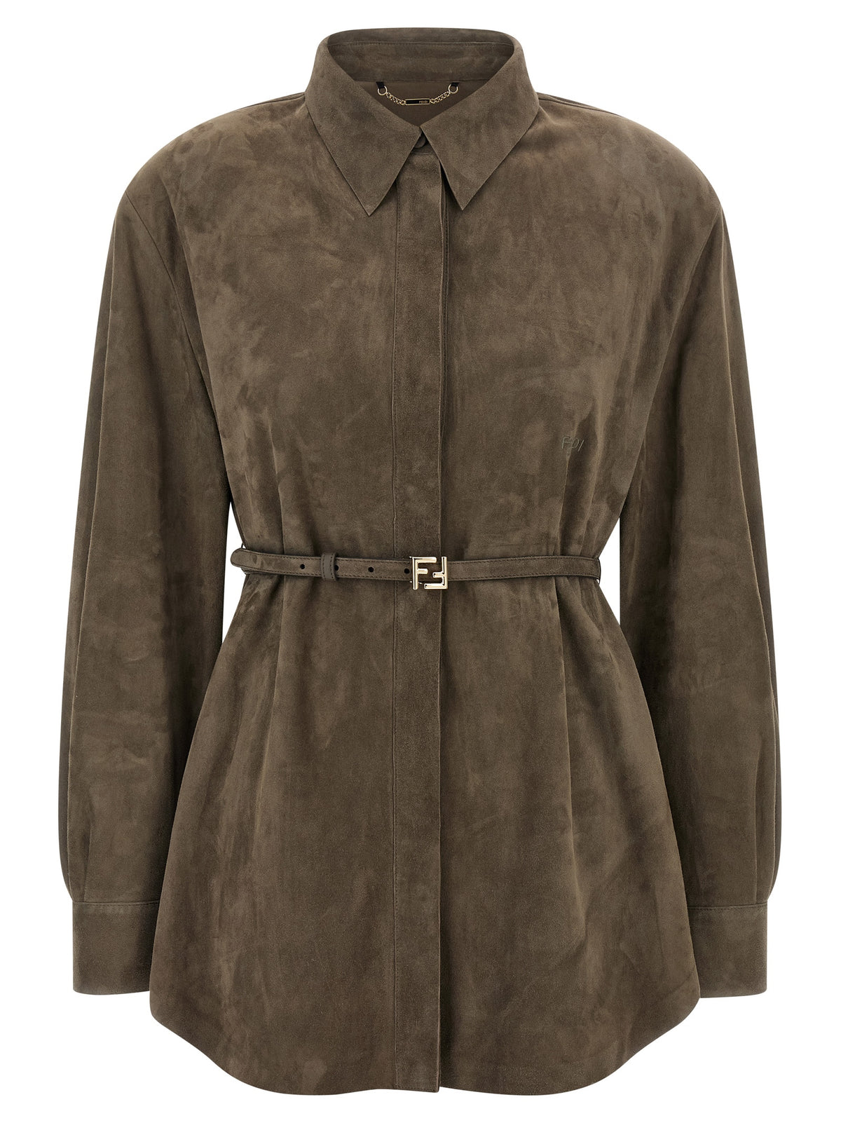 Fendi Women Suede Shirt