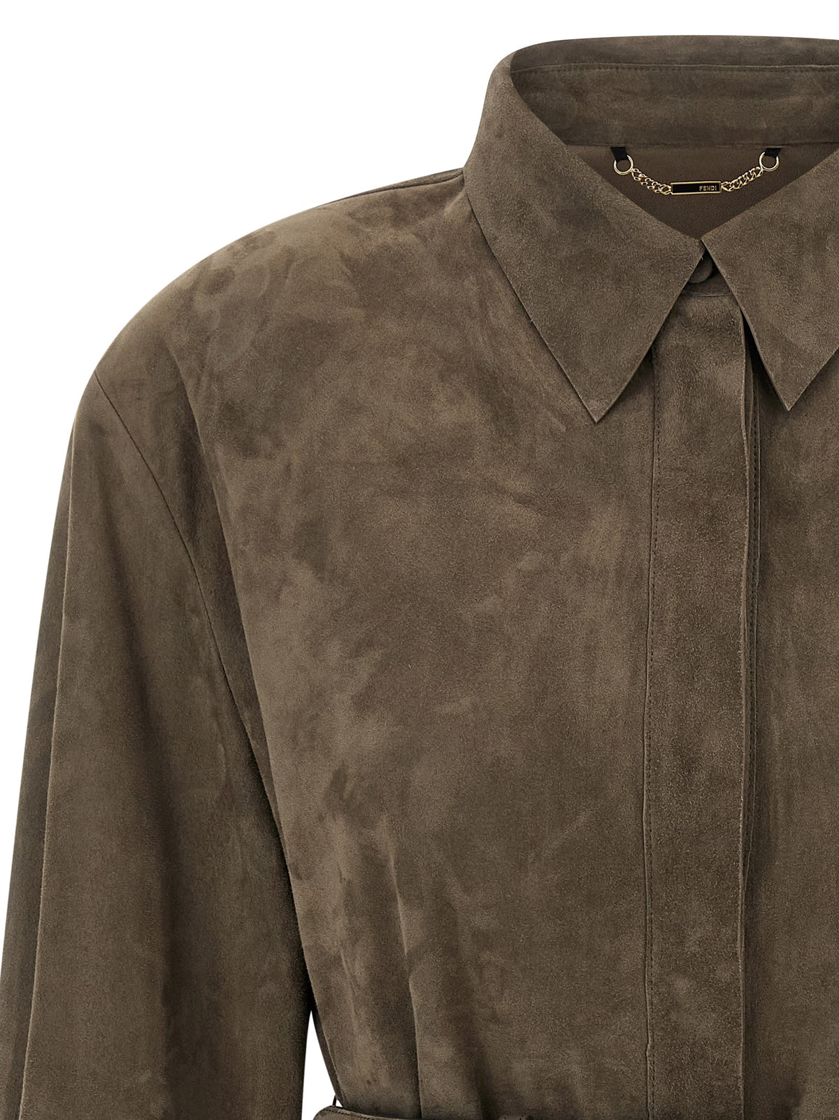 Fendi Women Suede Shirt