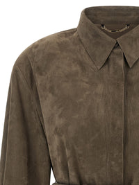 Fendi Women Suede Shirt