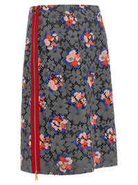 Fendi Women 'Fendi Bouquet' Lace Skirt