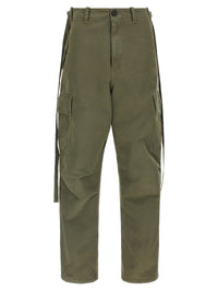 Fendi Women Double Stitch Embroidery Pants