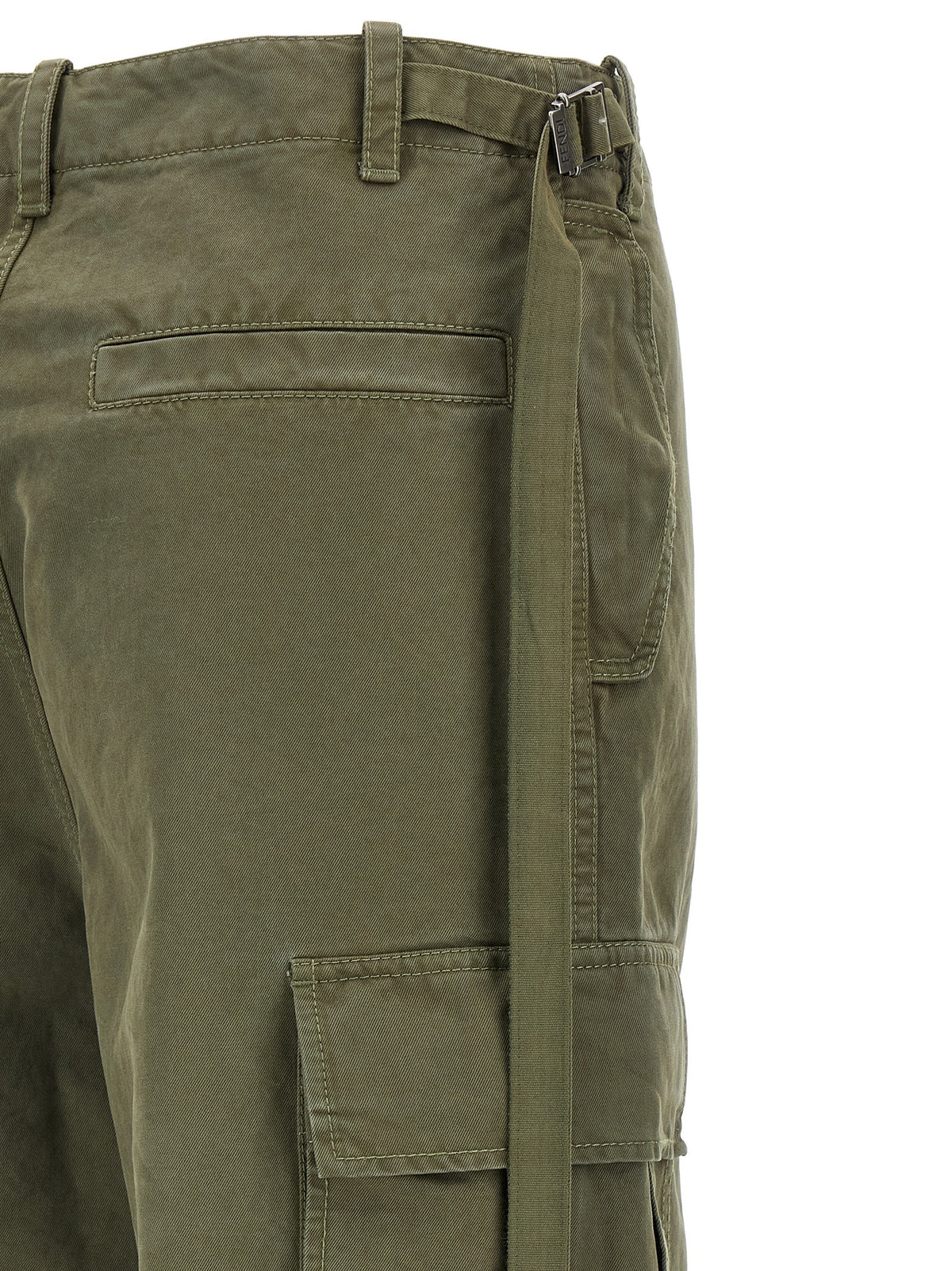 Fendi Women Double Stitch Embroidery Pants