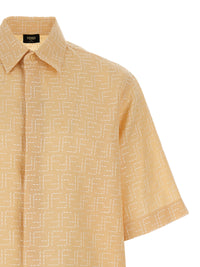 Fendi Men Ff Jacquard Shirt