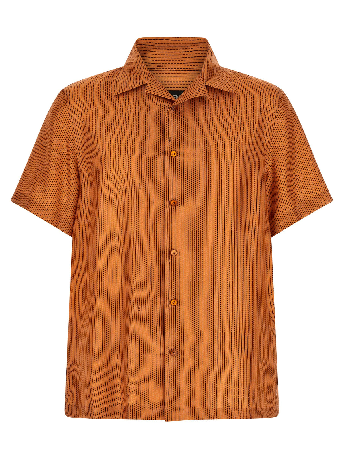 FENDI Fendi Men 'Selleria' Stitching Silk Shirt