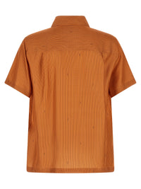 FENDI Fendi Men 'Selleria' Stitching Silk Shirt