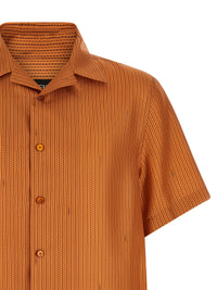 FENDI Fendi Men 'Selleria' Stitching Silk Shirt