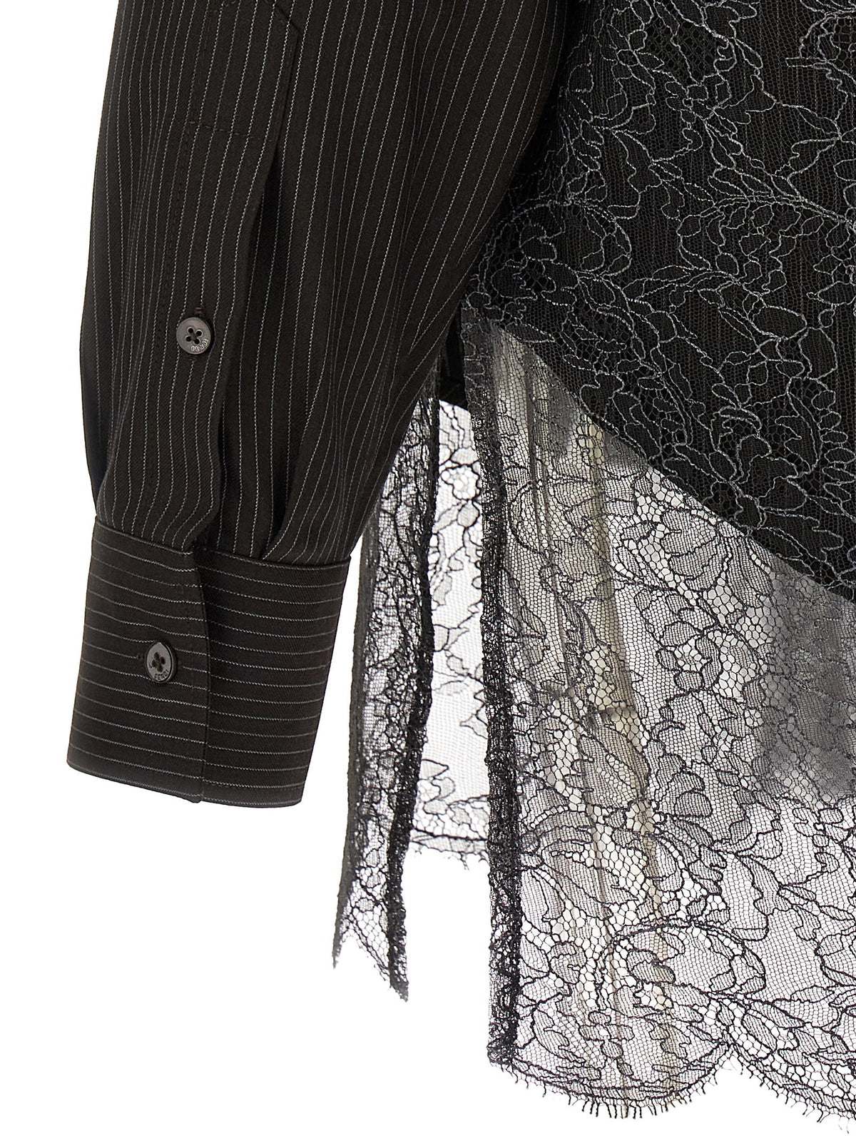 FENDI Fendi Men Wool And Lace Shirt