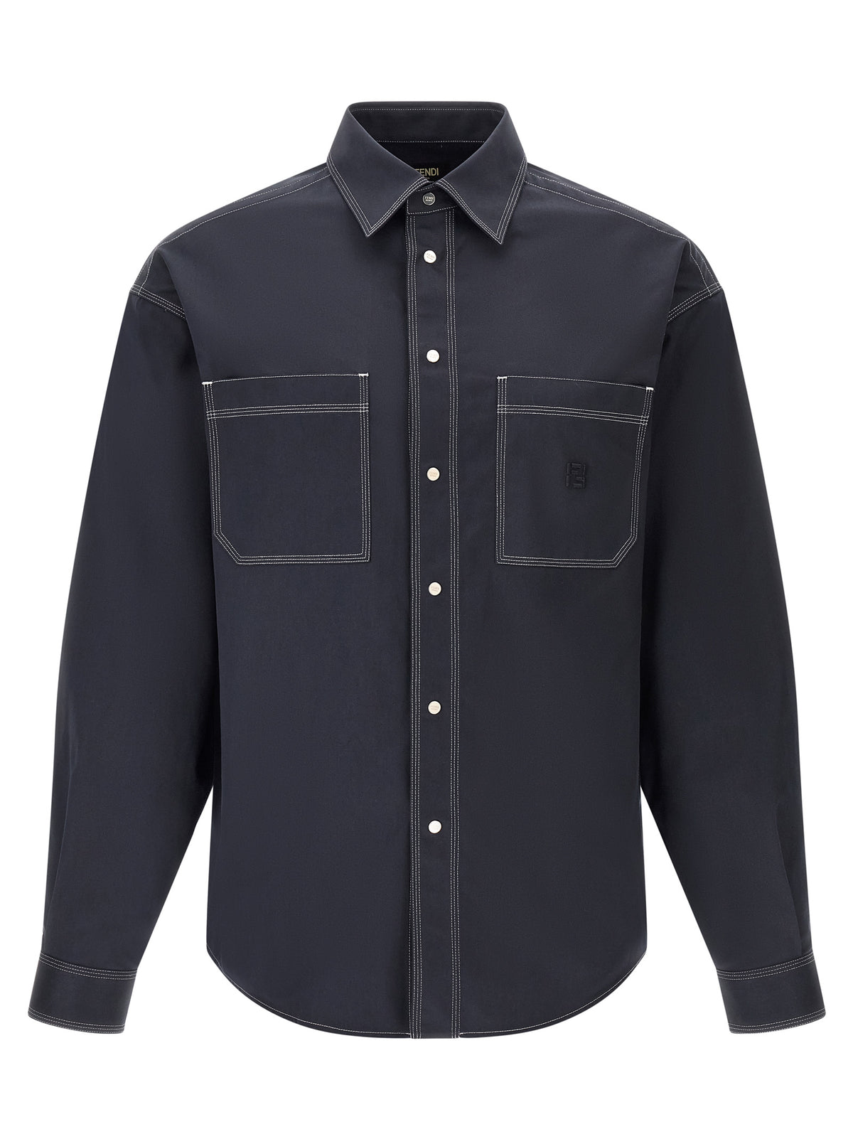 FENDI Fendi Men 'Ff Selleria' Logo Shirt