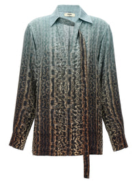 Fendi Women Animal Print Shirt