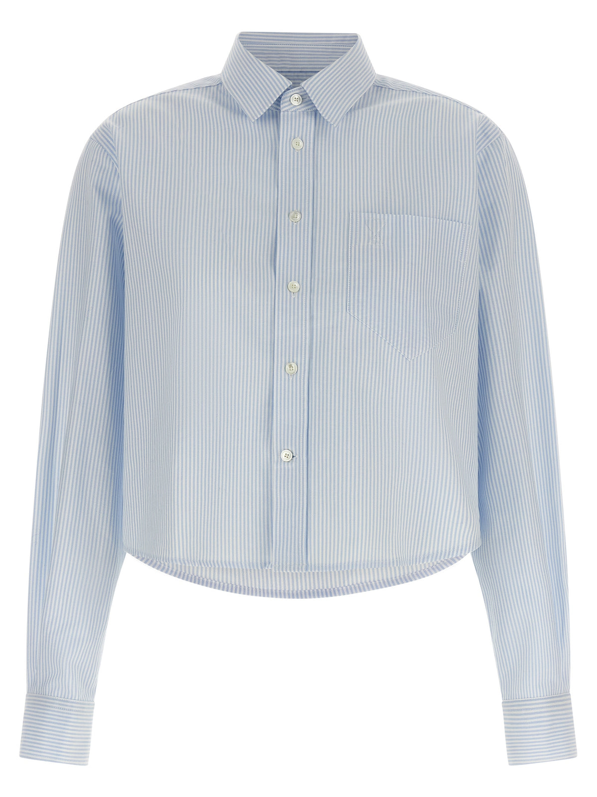 Ami Paris Women 'Ami De Coeur' Cropped Shirt