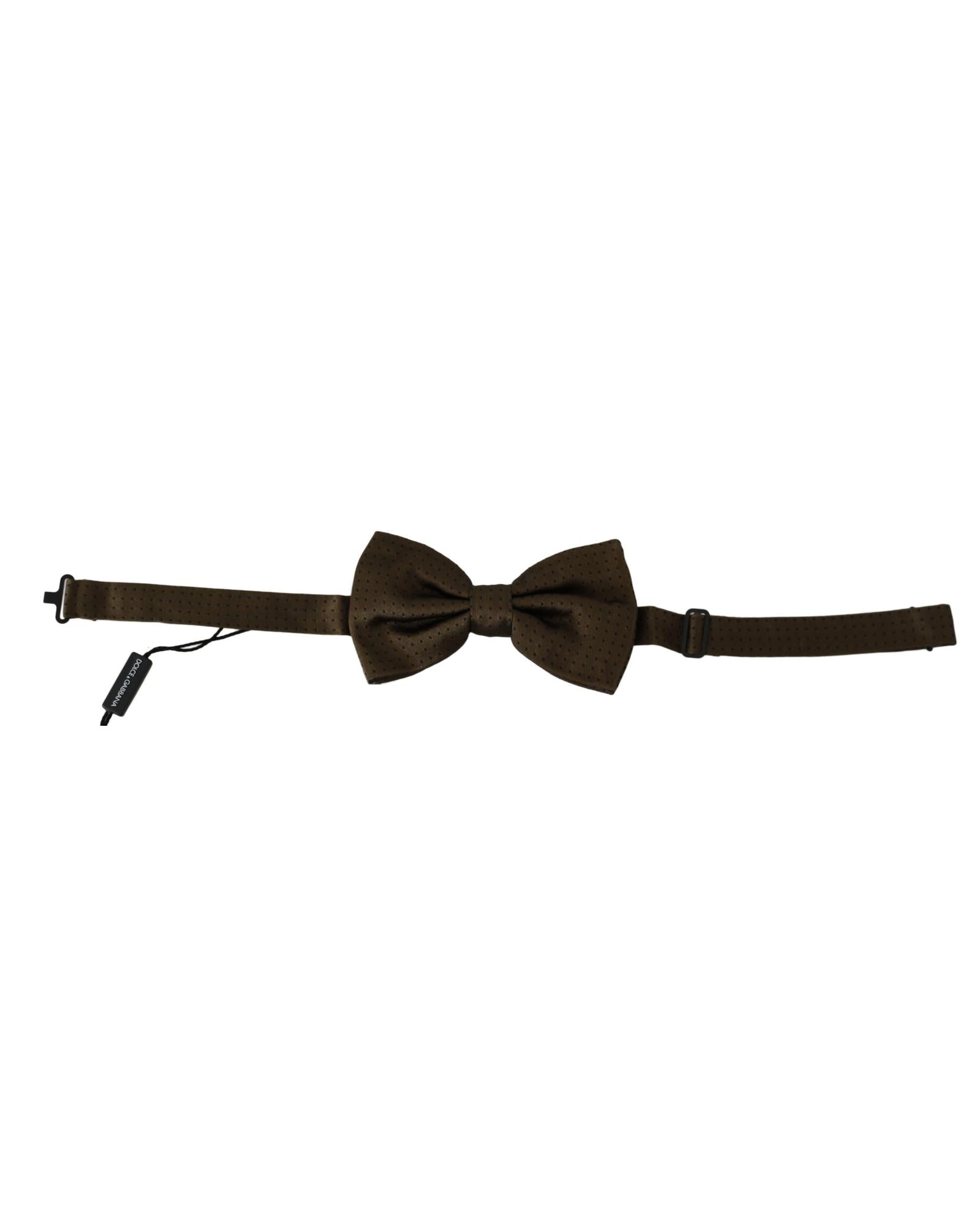Dolce & Gabbana Brown Bow Tie Adjustable Strap