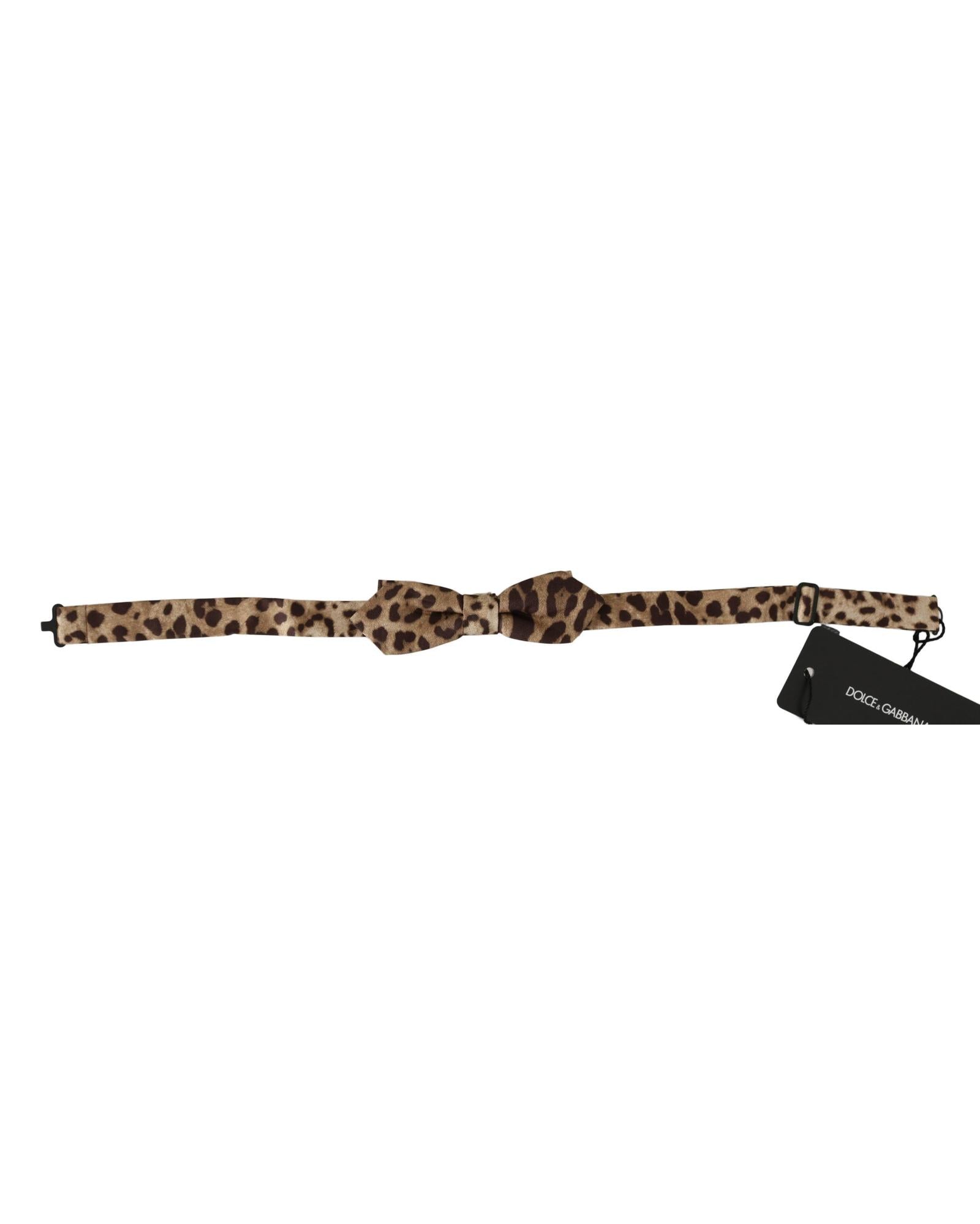 Dolce & Gabbana Leopard Print Bow Tie FT2006