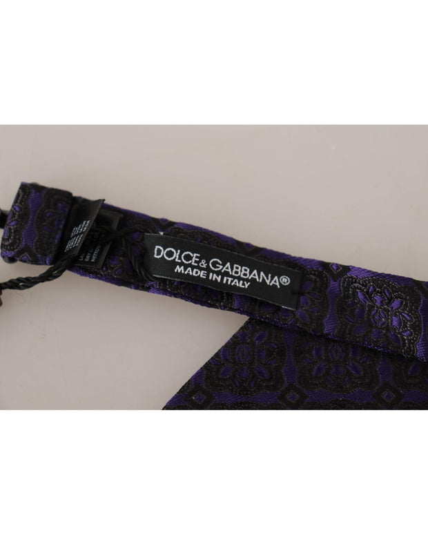 Dolce & Gabbana Geometric Silk Neck Papillon Tie