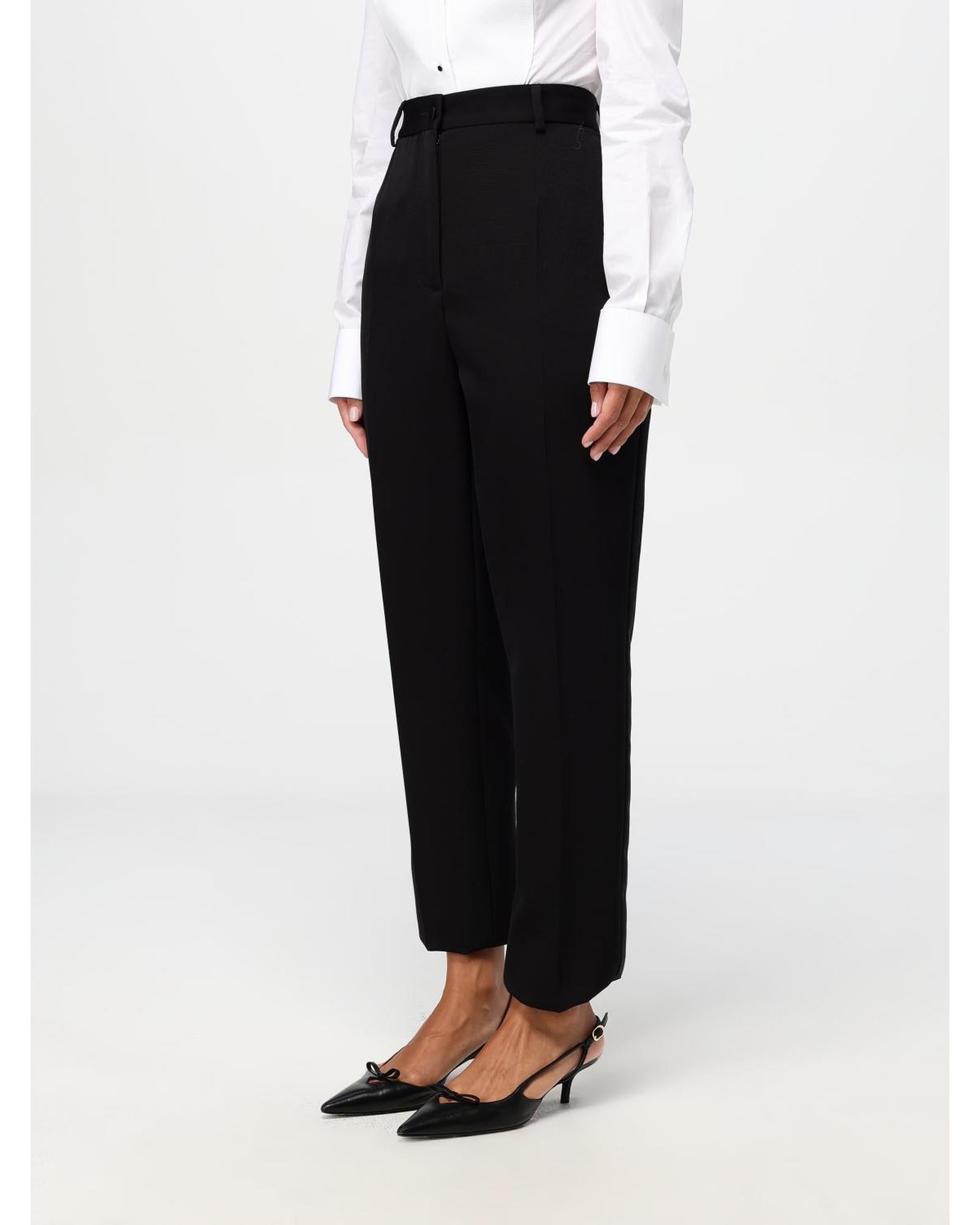 パンツ DOLCE  GABBANA Women Straight Pants FTC8ZTFU21EN0000 Black Leather Pants - Women's Apparel | Dolce&Gabbana