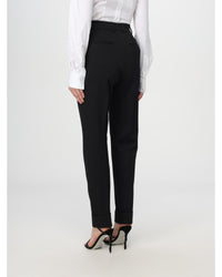 Dolce & Gabbana HighWaisted Cuffed Trousers Women Black Pants