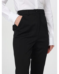 Dolce & Gabbana HighWaisted Cuffed Trousers Women Black Pants