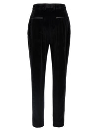 Dolce & Gabbana Women Velvet Tuxedo Pants