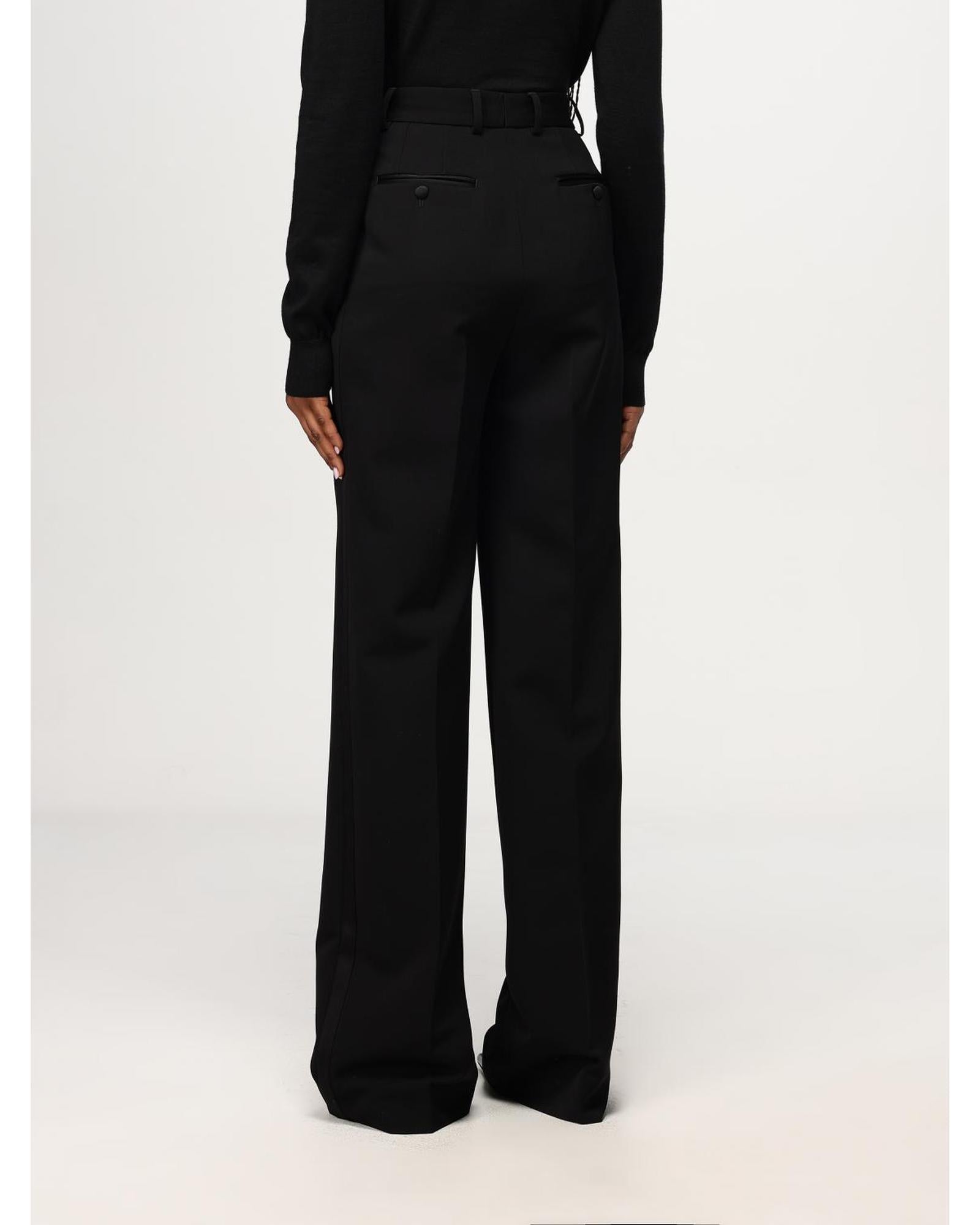 Dolce & Gabbana Wide Leg Trousers Women Black Pants